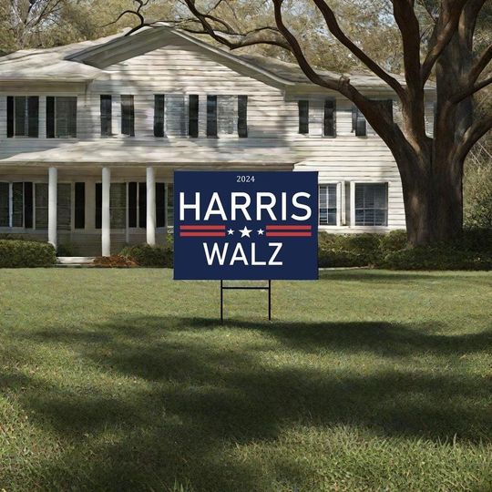 Discover Harris Walz Obviously Yard Sign,Kamala Harris Lawn Signs,Democrat Lawn Signs