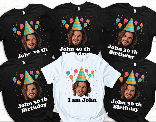 Discover Birthday Photo Shirt for Group Celebration