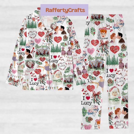 Discover I Love Lucy Christmas Pajamas, I Love Lucy Santa Pjs Christmas