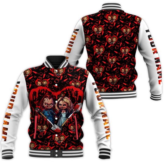 Discover Personalized Chucky And Tiffany Baseball Jacket