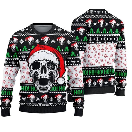 Discover Skull Xmas Ugly Christmas 3D Sweater