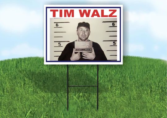Discover Tim Walz Kamala Harris Yard Road Sign