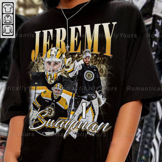 Discover Jeremy Swayman Shirt Ice Hockey American Professional Hockey Championship Sport Merch Vintage Shirt