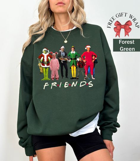 Discover Funny Christmas Movie Watching Sweatshirt