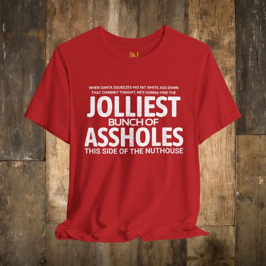Discover Funny Christmas Shirts Jolliest Bunch of A Tee Classic Christmas Movie Tee Tis The Season Comedy Movie
