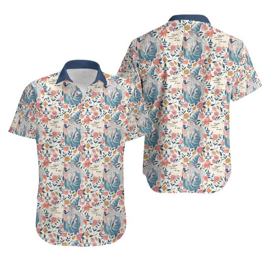Discover Gandalf Floral Hawaiian Shirt, Lord of the Rings Inspired, The Shire Bagend