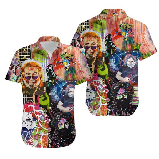 Discover Hot Jerry Garcia Vintage Hawaiian Shirt