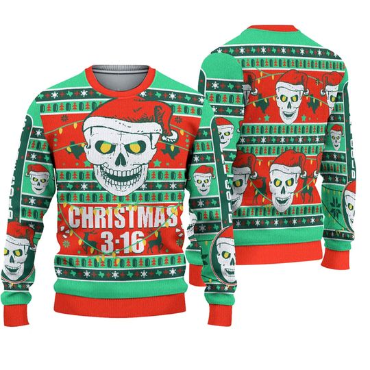 Discover Stone Cold Steve Austin Ugly Holiday Christmas Sweater