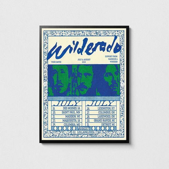 Discover Wilderado July & August Tour 2024 Poster 2024