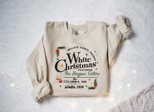 Discover Wallace and Davis White Christmas Sweatshirt