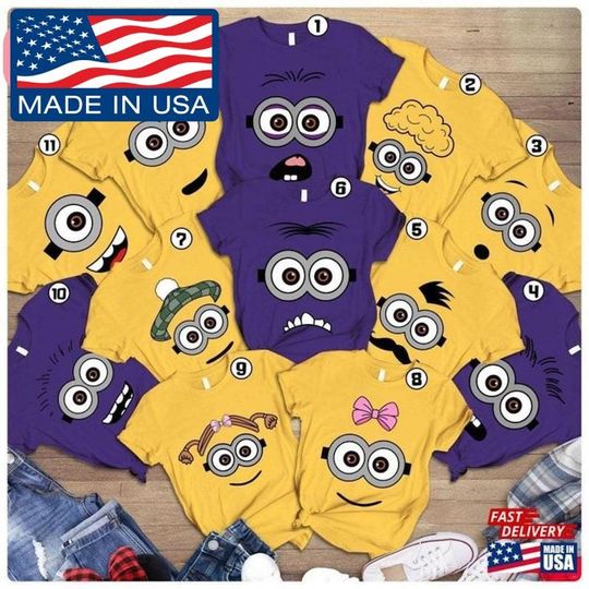 Discover Group Minion Shirts, Minions Christmas Shirt, Minion Kid Shirt, Minions Thanksgiving Costume For Adults