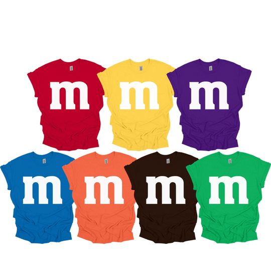 Discover M Chocolate Candy Shirt, Halloween Matching T-Shirts, M Print Family Group