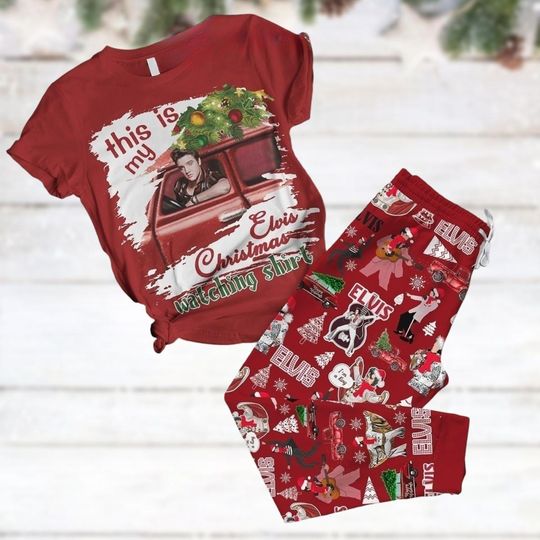 Discover Elvis Presley Christmas Pajamas Set