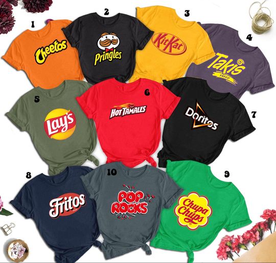 Discover Candy Group Halloween Shirt, Halloween Chocolate Bar Group Costumes Shirt