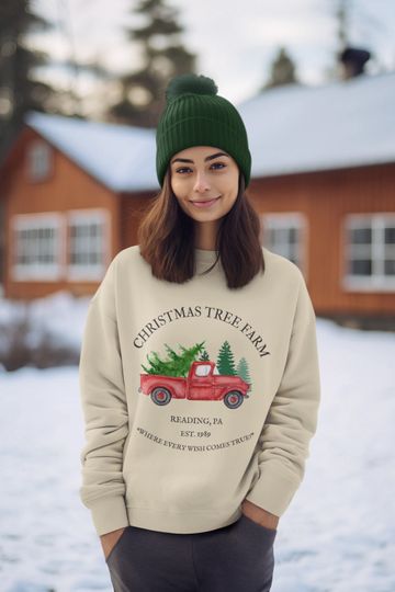 Discover Christmas Tree Farm Sweatshirt