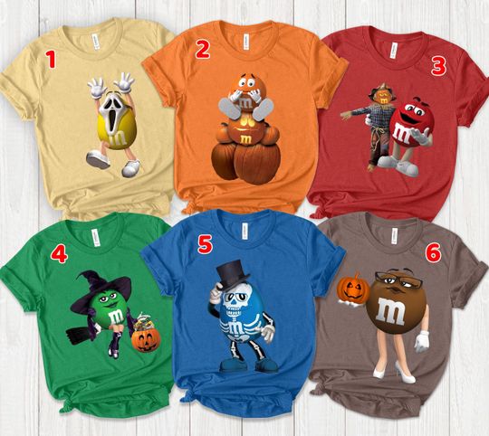 Discover M&M Candies T Shirt, M And M Matching Family Shirt, Family Halloween Shirt
