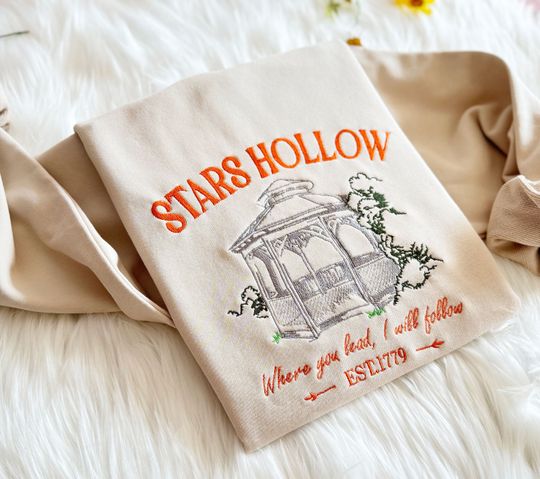 Discover Embroidered Star Hollow Pavilion Sweatshirt, Connecticut Star Hollow Embroidered