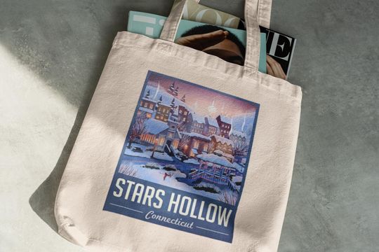 Discover Gilmore Girls Tote Bag - Stars Hollow Winter Festival - Winter Bag
