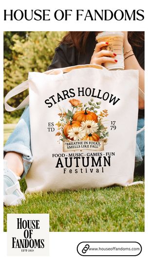 Discover Gilmore Girls Autumn Festive Tote Bag - Lukes Diner Fall Fan Gift