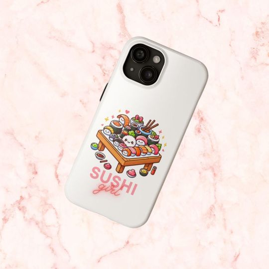 Discover Sushi Girl Phone Case  Cute Kawaii Design both for iPhone and Samsung