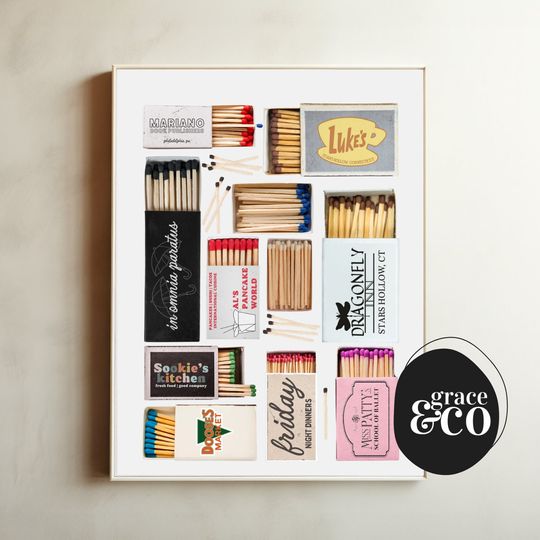 Discover Gilmore Girls Matchbooks Print | Grace and Company