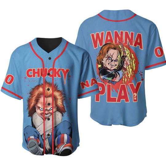 Discover Chucky Jersey Shirt, Personalized Chucky Baseball Jersey