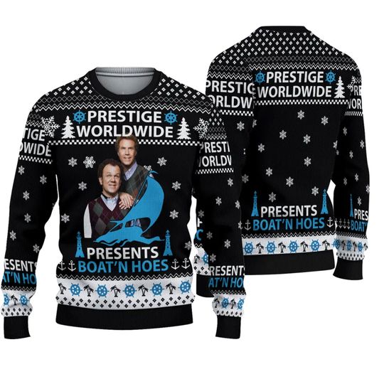 Discover Prestige Worldwide Boats And Hoes Movie Ugly Christmas Sweater