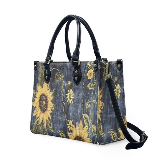 Discover Sunflower Leather Bag, Gifts for Her