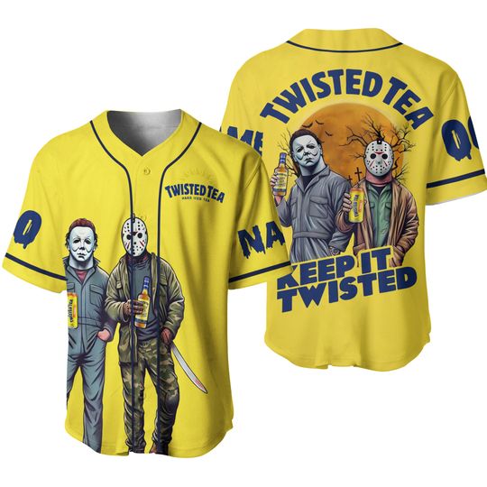 Discover Twisted Tea Keep It Twisted Halloween Personalized Baseball Shirt