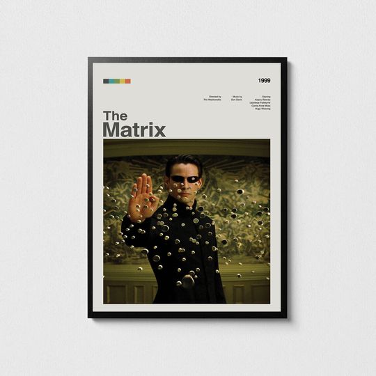 Discover The Matrix Movie Poster, Modern Movie Poster