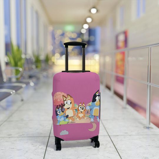 Discover BlueyDad lovers and their family Luggage cover