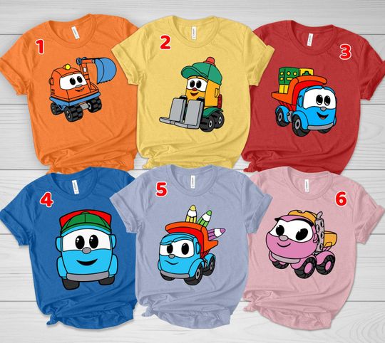 Discover Personalized Leo The Truck Birthday Shirt