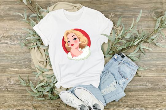 Discover Pretty Marilyn Monroe T-Shirt, Vector Marilyn Monroe Shirt