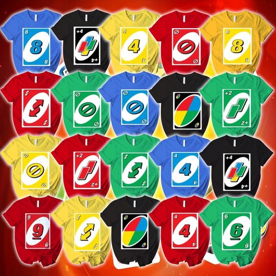 Discover Halloween Uno Card Costume Shirt, Halloween Costume Matching