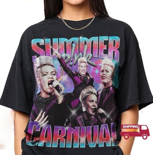 Discover Pink Singer Summer Carnival 2024 Tour Shirt, Trustfall Album Shirt, Pink Singer Tour Shirt