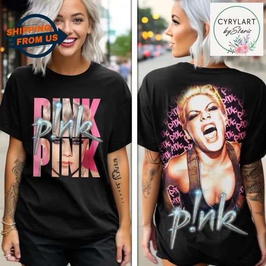 Discover P!nk Singer Tour 2024 Shirt, Pink Summer Carnival Music Tour, Pink Concert T-Shirt