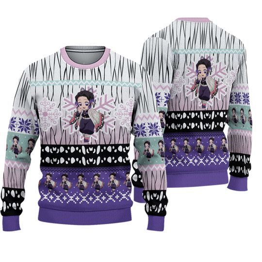 Discover Chibi Christmas Shinobu Kocho Ugly Sweater Gift