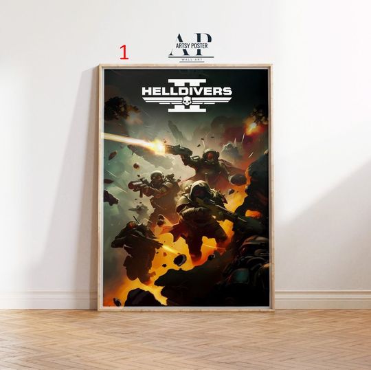 Discover Helldivers 2 Game Poster - Ultimate Shooter Game Art