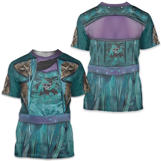 Discover Uma Women Shirt, Villain Descendant Costume Cosplay 3D T-Shirt, Halloween Costume