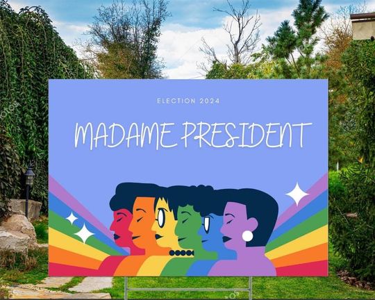 Discover Madam President Yard Sign, Kamala Harris Yard Sign