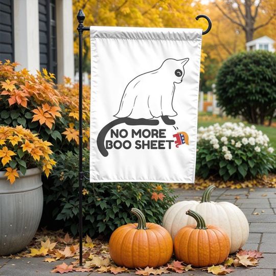 Discover Boo Sheet Cats For Kamala Harris Garden Flag , Childless Cat Ladies For Kamala Garden Flag