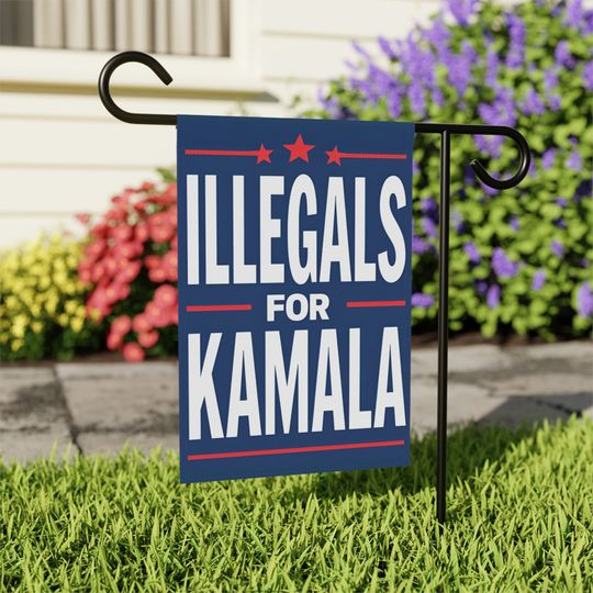 Discover Illegals For Kamala Garden Flag, Funny Subtle Pro Trump Anti Harris Garden Flag