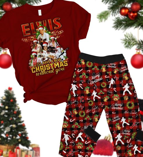 Discover Elvis Presley Xmas Pajamas Pants Set