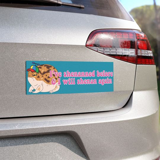 Discover Funny Shenanigans Car Magnet Desert Rain Frog in a Propeller Hat I've Shenanned Before & I Will Shenan Again Weatherproof Magnet