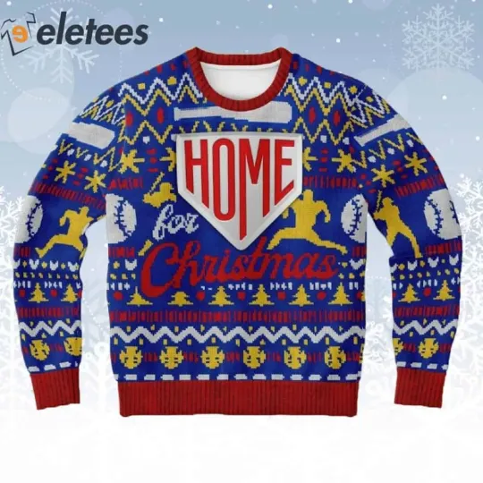 Discover Home Run Baseball Ugly Christmas Sweater