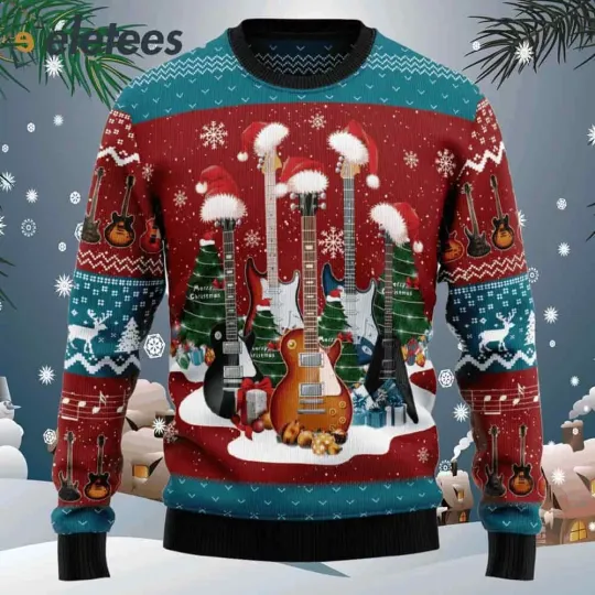 Discover Guitar Christmas Ugly Christmas Sweater