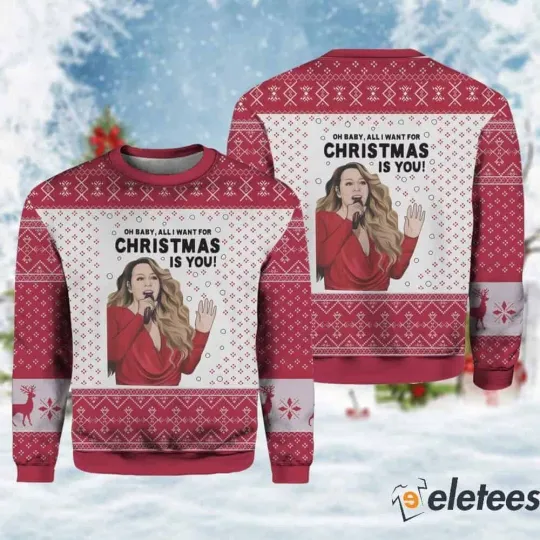 Discover Mariah Carey All I Want For Christmas Is You Ugly Sweater