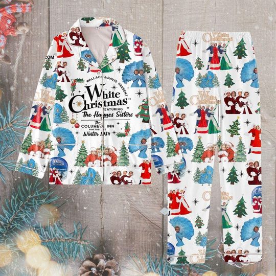 Discover White Christmas Pajamas Set, White Christmas Movie 1954 Pajamas Shirt