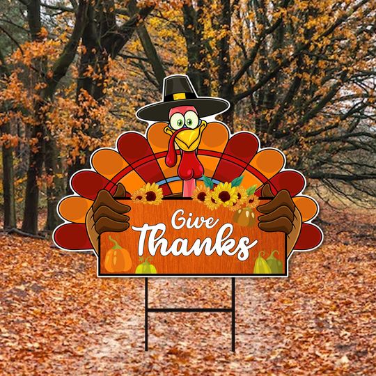 Discover Thanksgiving Turkey Yard Sign, Thanksgiving Yard Sign