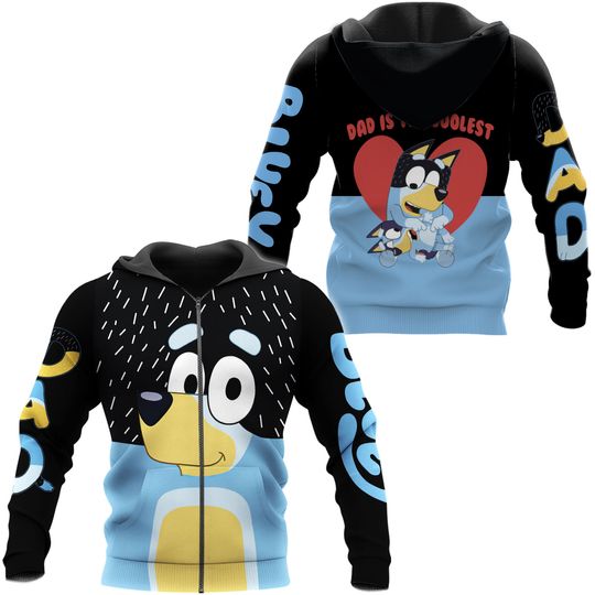 Discover BlueyDad Cool Zip Hoodie